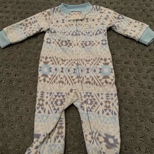 Set of 2, Carter’s fleece zip up footie pjs